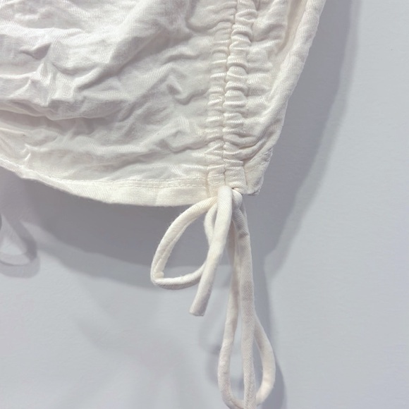Adjustable | Small | White Crop Top | Soft & Stretchy | Boho Style | Pre-Loved - Picture 3 of 4